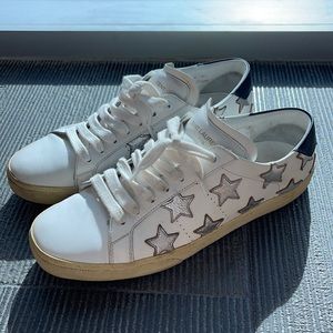 Saint Laurent stars sneakers barely used superchic